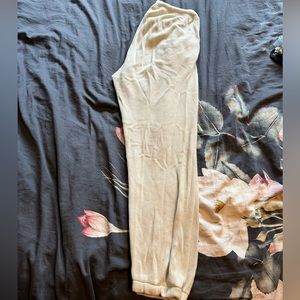 Skims, cream, waffle, sweatpants, XL
